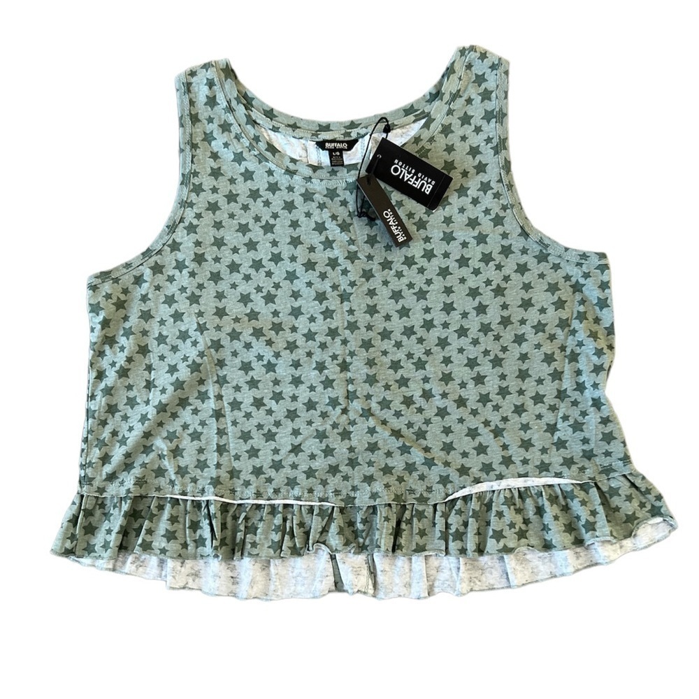 🆕 Buffalo by David Bitton Sleeveless Crop Star Top